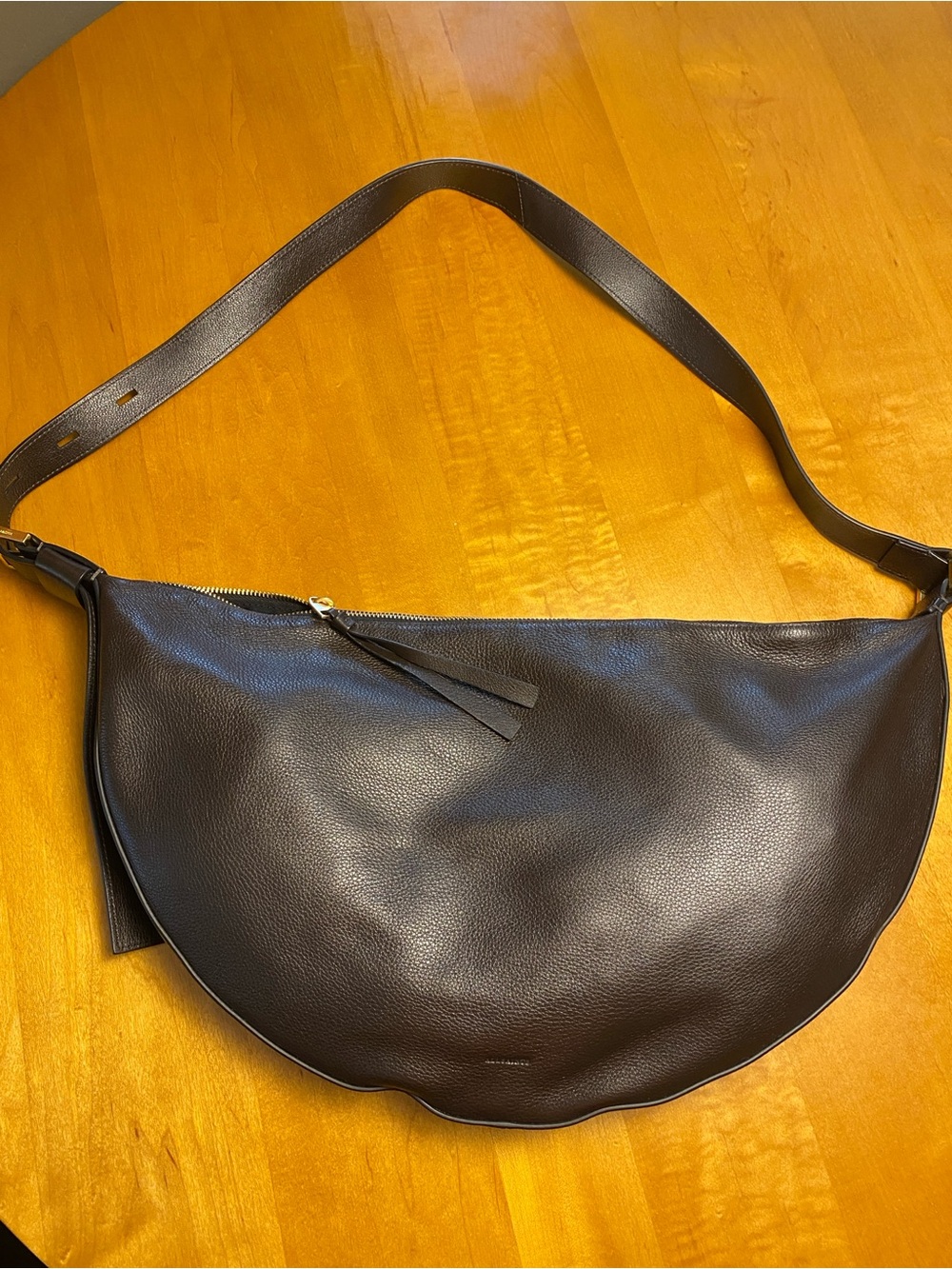 All Saints Brown Crescent Crossbody Bag - Picture 2 of 6
